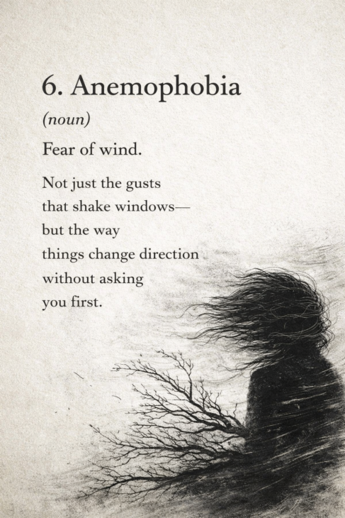 6. Anemophobia—Fear of Wind