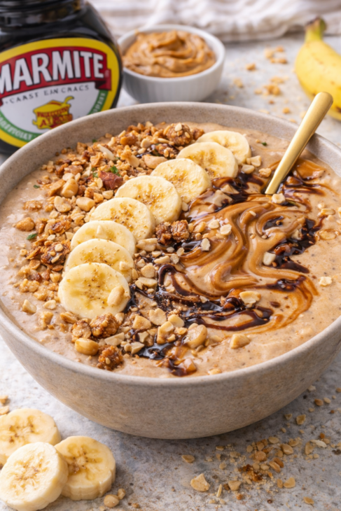 Marmite & Peanut Butter Smoothie Bowl