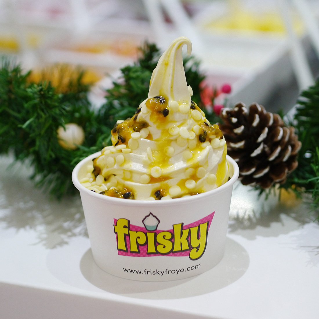 “What could be more Frisky than a froyo?”