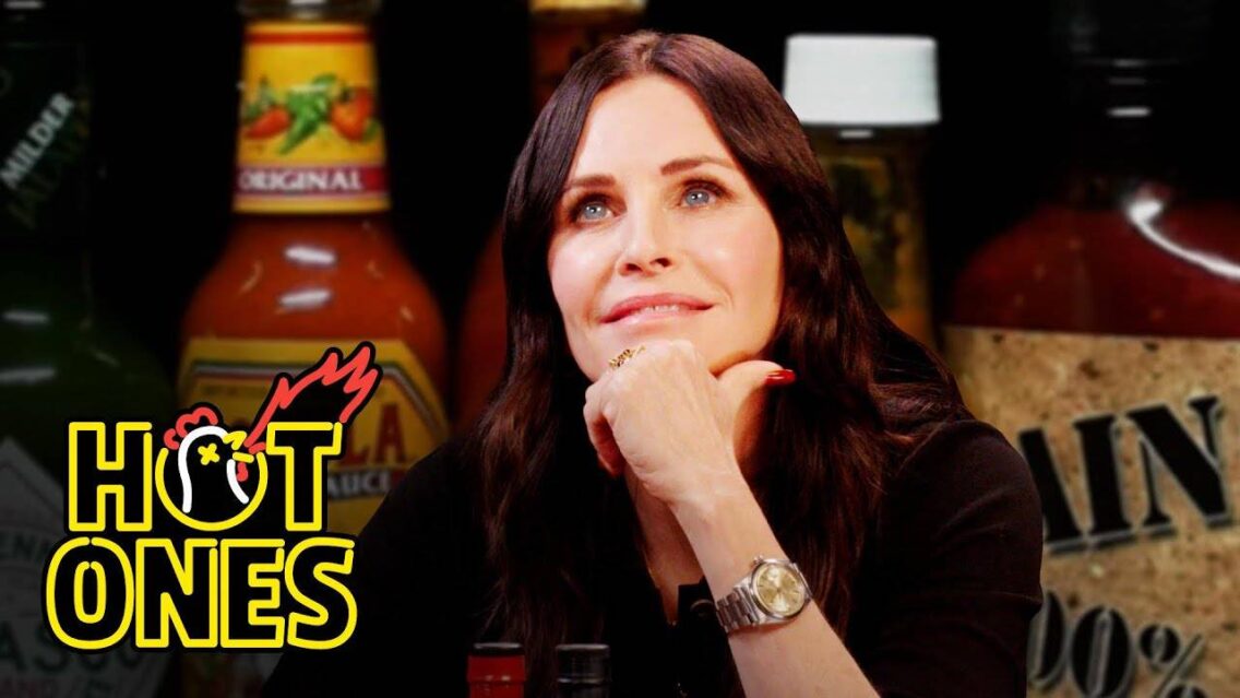 Courteney Cox Goes Scorcher Hot on “Hot Ones”
