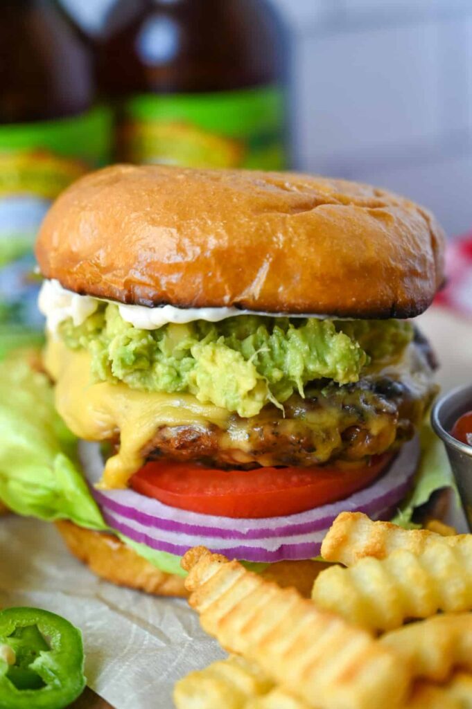 Jalapeno Pepper Jack Chicken Burger