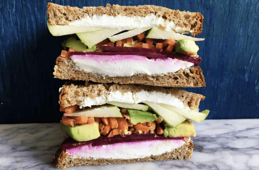 Beet, Apple, and Goat Cheese Sandwich Recipe