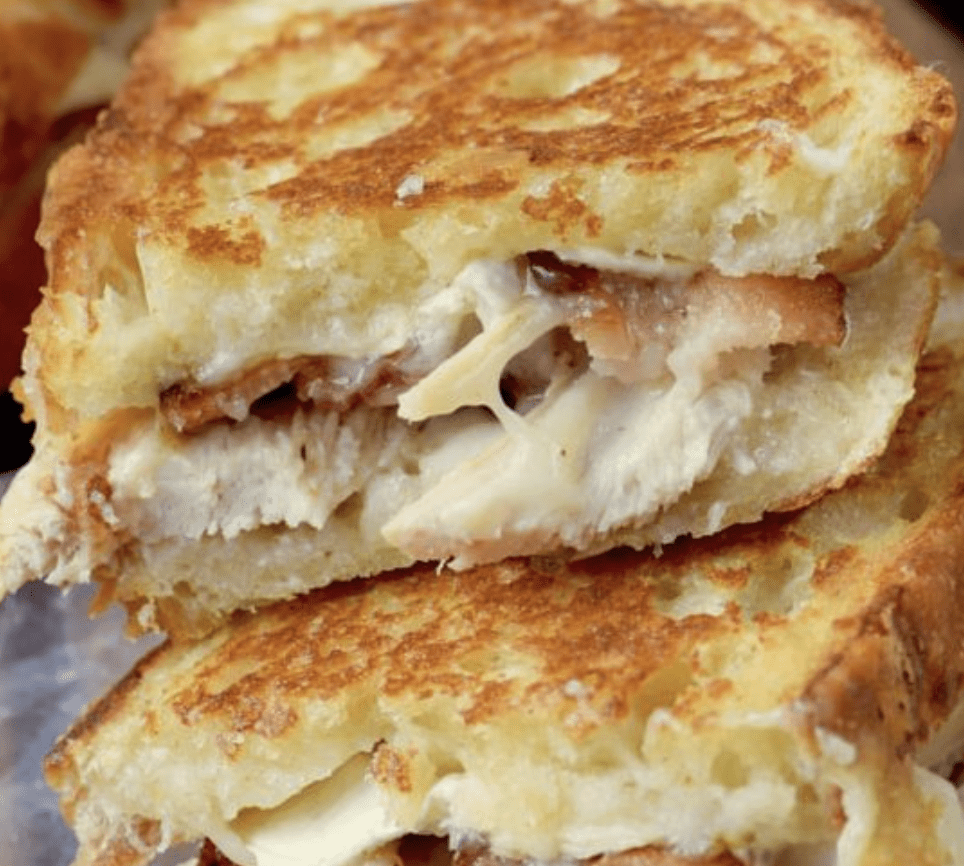 Turkey Bacon Brie Grilled Cheese