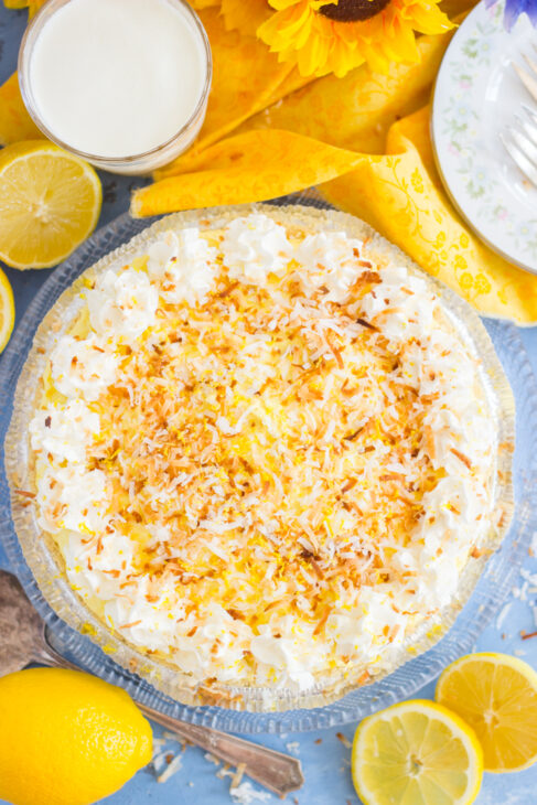 Lemon Sugar Coconut Cream Pie
