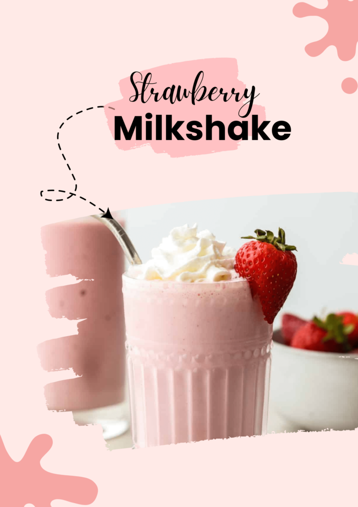 I Love Strawberries Milkshake 
