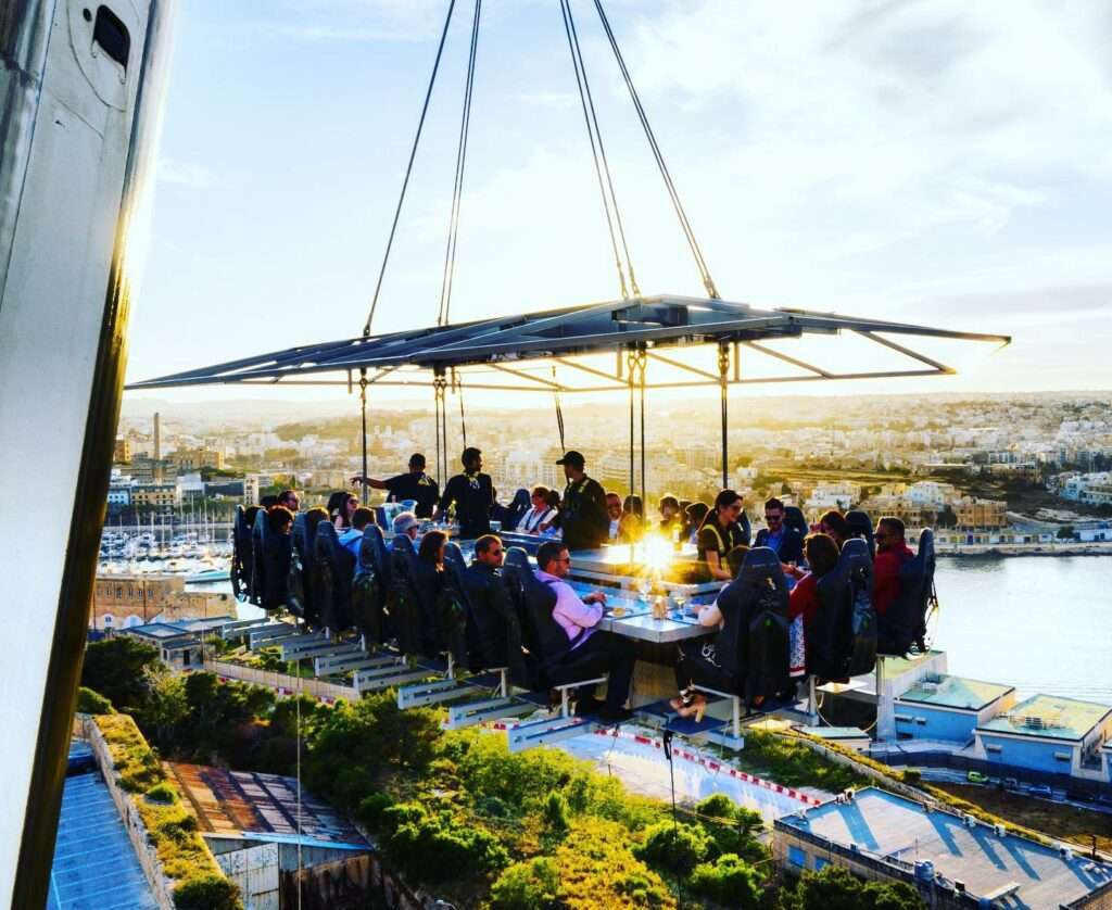 "Dinner in the Sky Malta: Where Dining Soars to New Heights!"