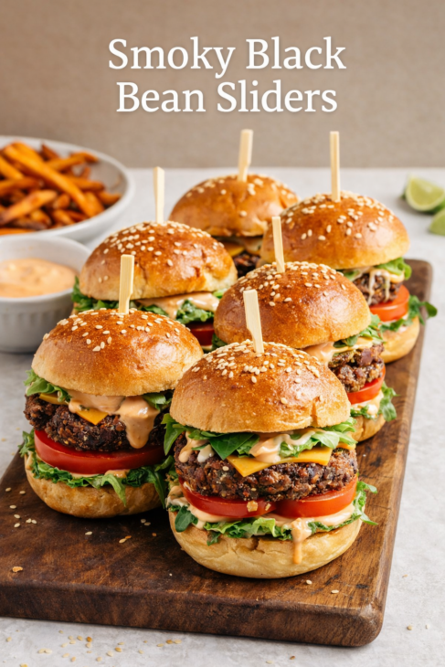 Smoky Black Bean Sliders
