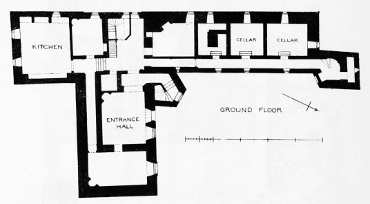 Kenmure Castle: plan of ground floor (M&R)
