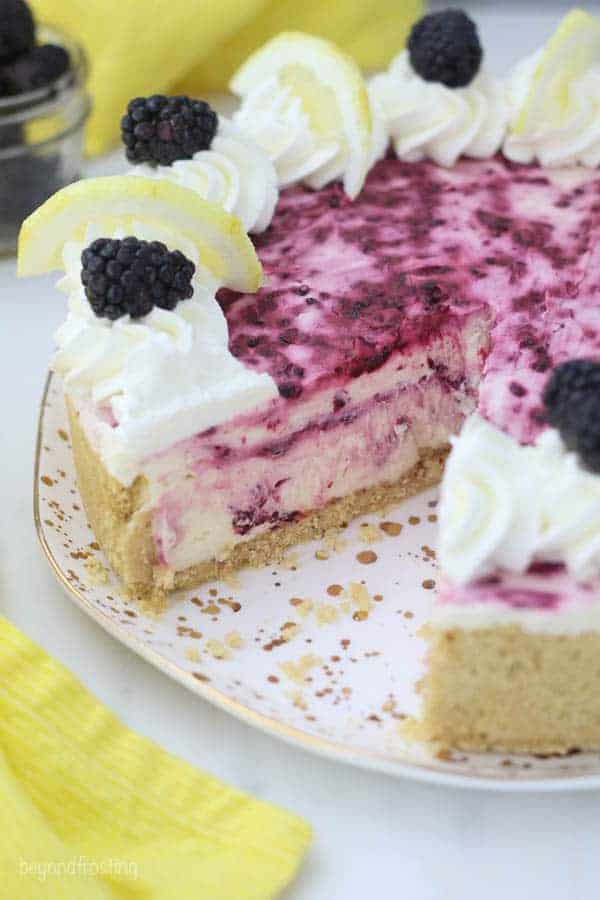 Lemon-Blackberry Cheesecake