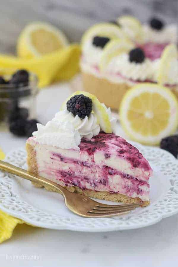 Lemon-Blackberry Cheesecake