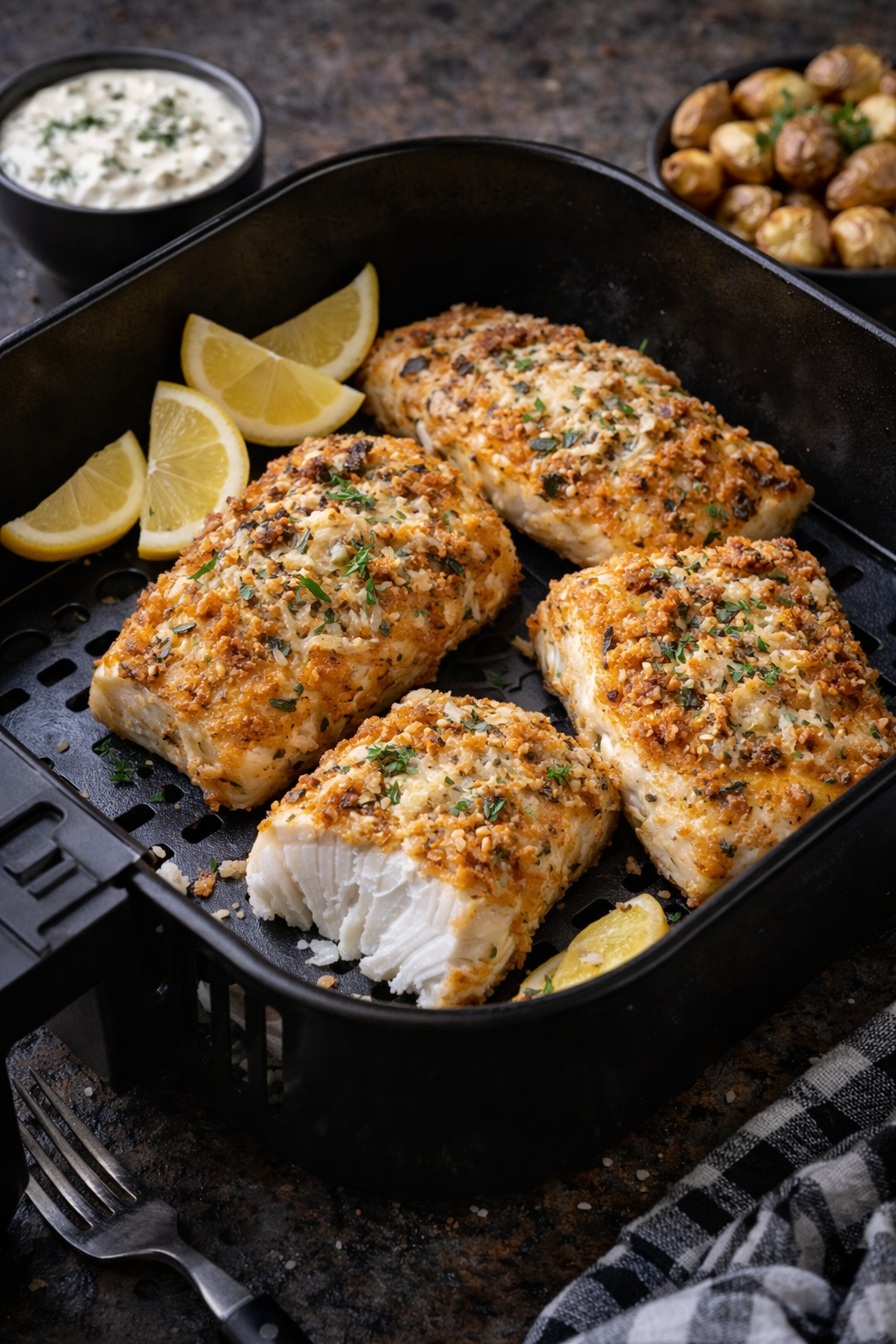 Air Fryer Halibut Havoc