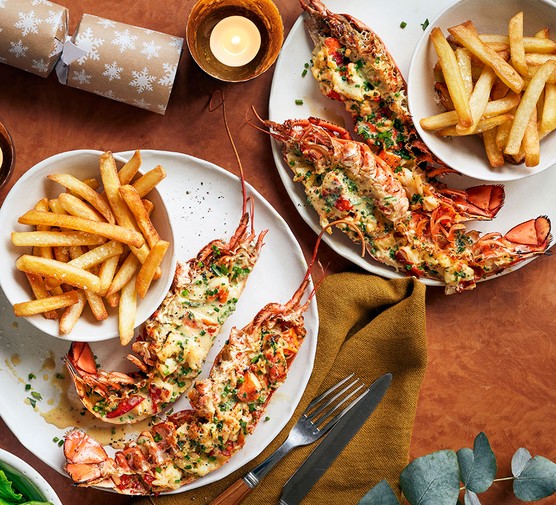 10. Leftover Lobster Luxury: Lobster and Sweet Potato Fries 