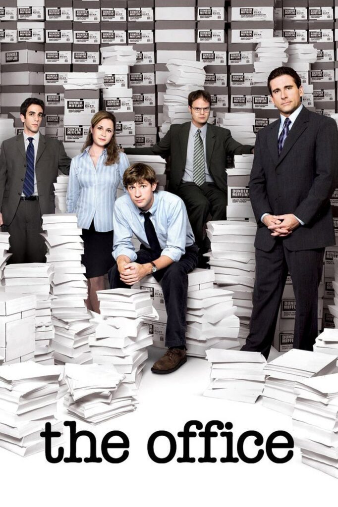 "The Office": Dive into the absurd world of Dunder Mifflin, where everyday office life becomes a hilarious comedy of errors.