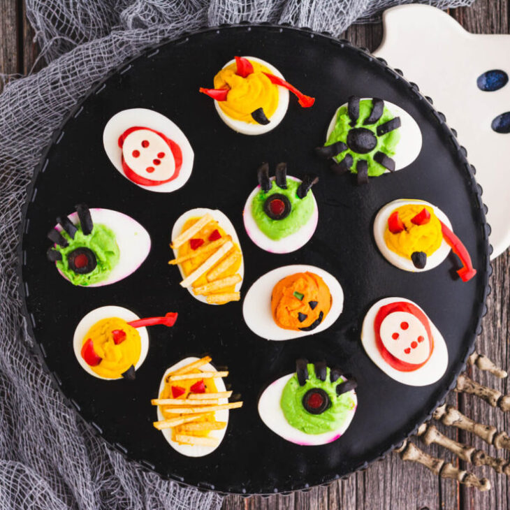 8. Monster Mash Deviled Eggs