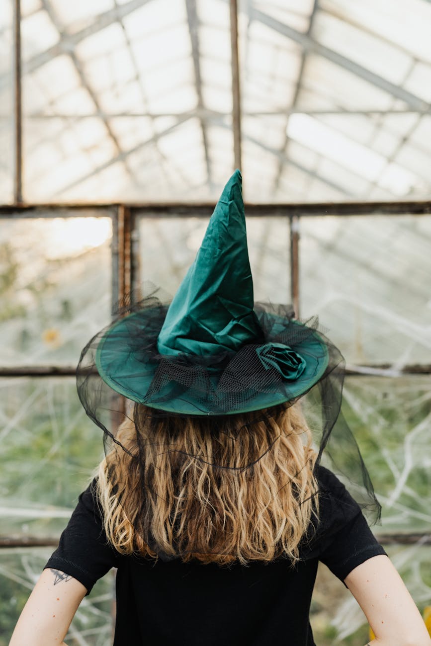 woman in witch hat