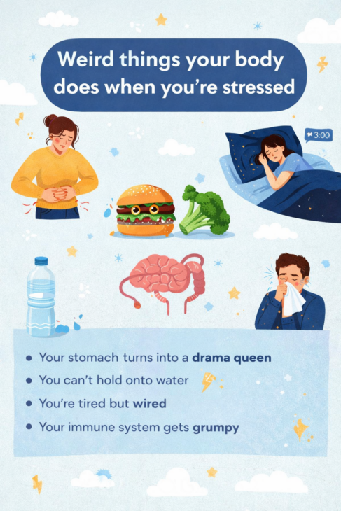 Weird things your body does when you’re stressed